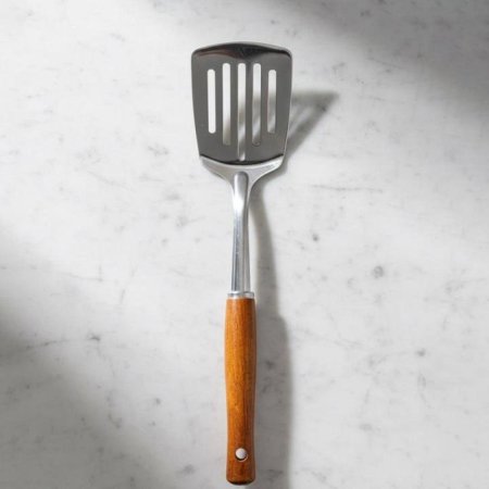 مجراد همبرغر سفرة 27سم ستانلس يد خشب EL5/2 =ك8