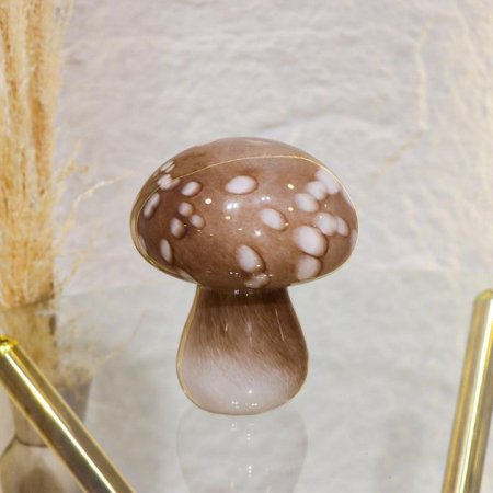 تحفة شكل فطر 20سم زجاج بني L8/16=ك7