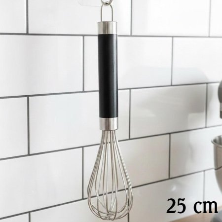 خفاقة ستانلس ستيل 25سم يد اسود EL52/5 =ك7