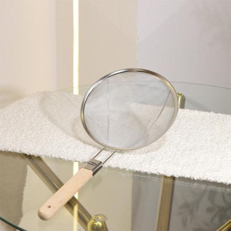 مصفاه فلافل ستانلس ستيل 20سم يد خشب EL52/8 =ك7