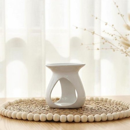 مبخرة بورسلان ابيض 10سم دمعة  EL13/9 =ك7