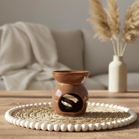 مبخرة بورسلان بني 12سم  EL13/13 =ك7