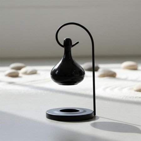 مبخرة اسود مدور ع ستاند حديد تعليق شكل عامود EL13/22 =ك7