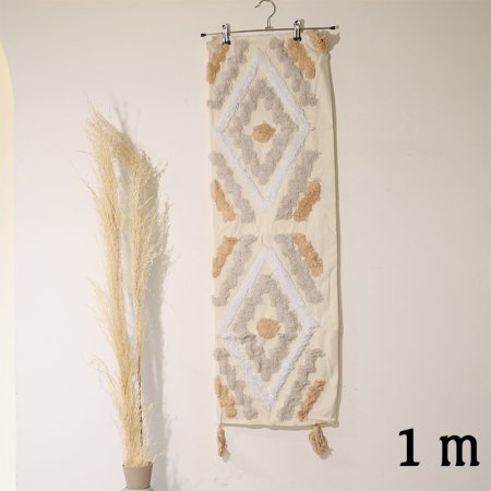 وجة طاولة مربع 1متر بيج مرسم فرو ابيض وسكني EL80/14 =ط55