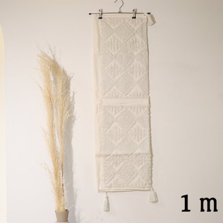 وجة طاولة مربع 1متر بيج مرسم فرو ابيض EL80/15 =ط55