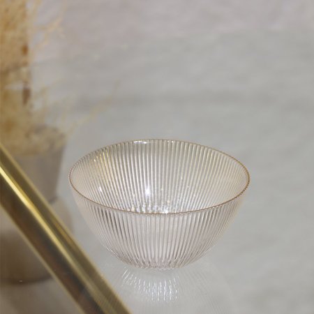 سلطية 12سم زجاج محزز (ت.ك6) حيف ذهبي EL54/47 =ك7