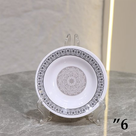 صحن مدور جور 6" ميلامين مزخرف سكني ASC612 -D ++ج