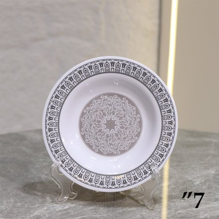 صحن مدور جور 7" ميلامين مزخرف سكني ASC613-D ++ج