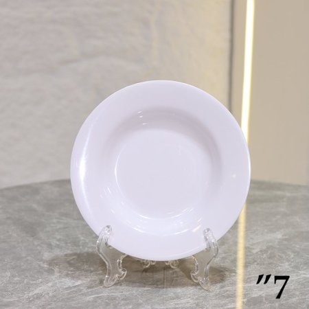 صحن مدور جور 7" ميلامين ابيض ASC613-W ++ج