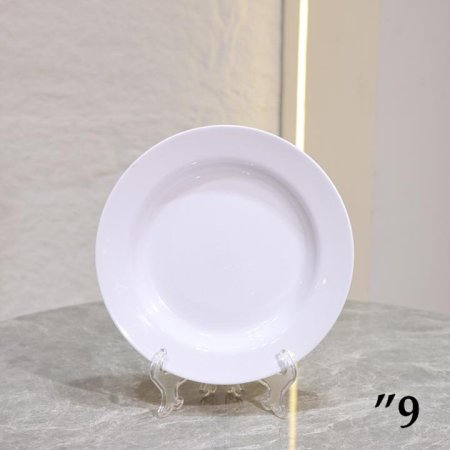 صحن مدور جور9" ميلامين ابيض ASC615-W ++ج