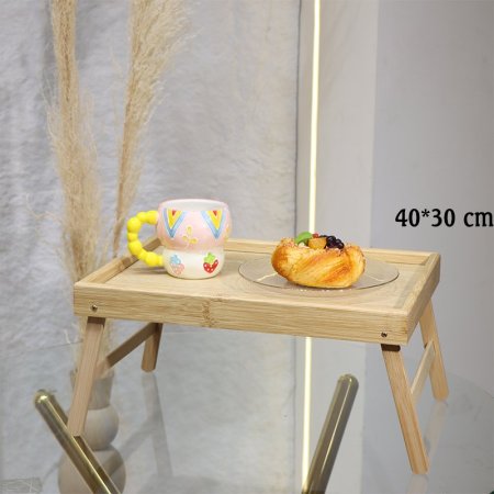 طاولة طعام طوي مستطيل 40*30سم خشب بامبو EL72/11 =ط55