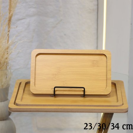 طقم صواني /3 (23/30/34سم) مستطيل  خشب بامبو EL72/19 =ط55