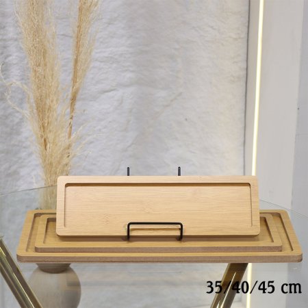 طقم صواني /3 (35/40/45سم) مستطيل  خشب بامبو EL72/21 =ط55