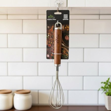 خفاقة بيض ستانلس ستيل ECO يد خشب EL51/11 =ك8