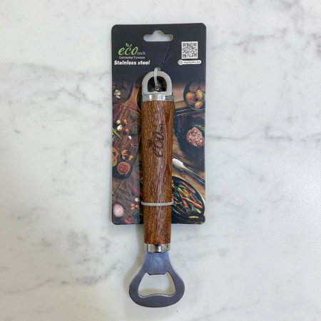 مفتاح علب كولا ستانلس ستيل ECO يد خشب EL51/21 =ك8