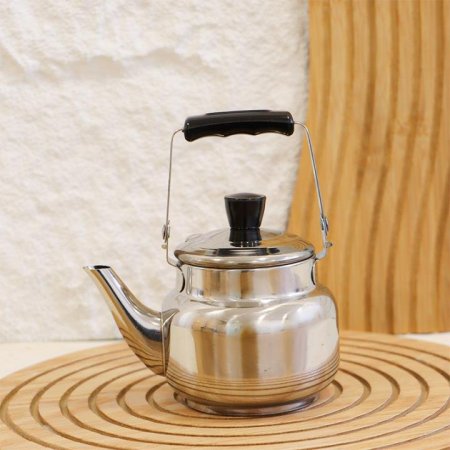 براد شاي 0.350 لتر ستانلس ستيل يد عظم اسود EL121/7 =ك6