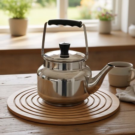 براد شاي 2 لتر ستانلس ستيل يد عظم اسود EL121/12 =ك6