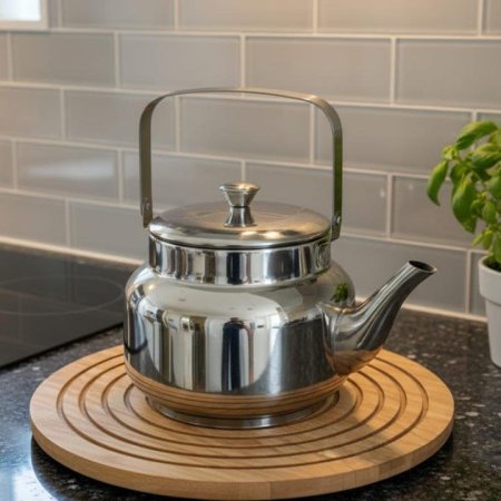 براد شاي 2 لتر ستانلس ستيل فضي EL121/6 =ك6