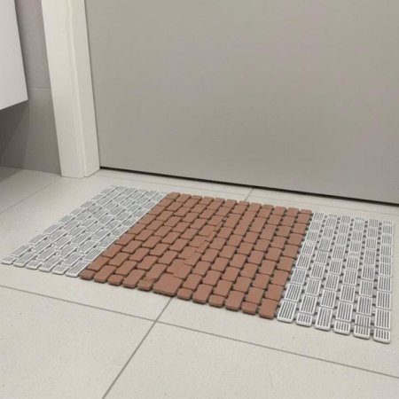 دعسة بانيو 73*39سم سلكون مستطيل مقطع ملون EL68/1 =ك8