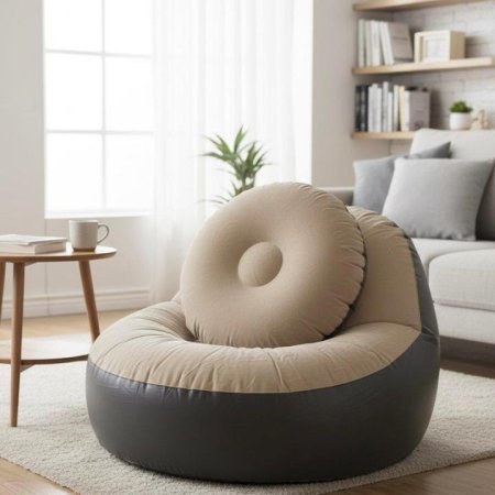 كرسي كنباية نفخ 100*100*73سم مع مسندة مع منفاخ EL57/9 =ك8