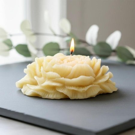 شمعة ملون شكل وردة EL40/1 =ك7