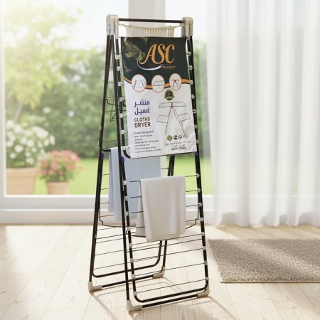 منشر غسيل 2 طبقة سلك حديد اسود وزن 5.600 كغم+