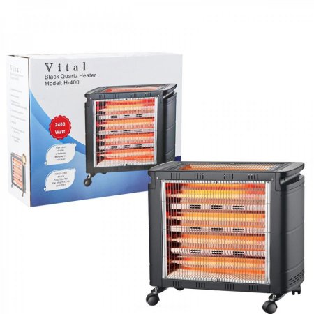 صوبة كهربا 4+2 عمود 2400W سكني VITAL H-400 ++