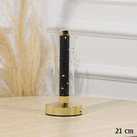 سهارة اكرلك شفاف 21سم اضاءة 3 الوان شكل اسطواني  مرسم لميه EL105/13 =ط57