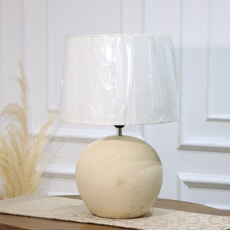 سهارة شكل طابة قاعدة جبص بيج شيد بيج EL34/1-A =ط58