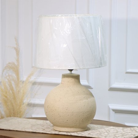 سهارة شكل جرة قاعدة جبص بيج شيد بيج EL34/3-A =ط58