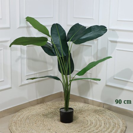 قوار شجرة 90سم ورق اخضر موز EL144/1 =رم3