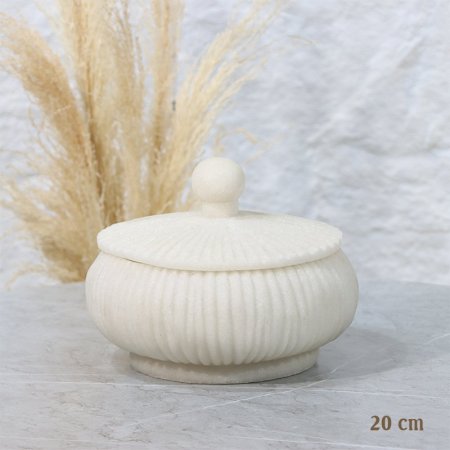 مضيفة مدور 20سم محزز ريزن بيج مسكة طابة EL156/26 =رم1