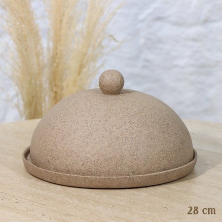 مضيفة شكل مدور 28سم ريزن كابشتينو غطا قبة EL156/1 =رم1