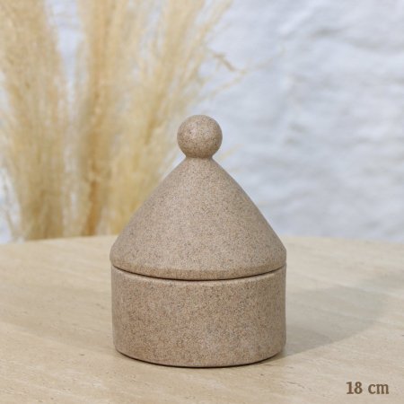 مضيفة شكل مدور 18سم ريزن كابشتينو غطا مخروط  EL156/5 =رم1