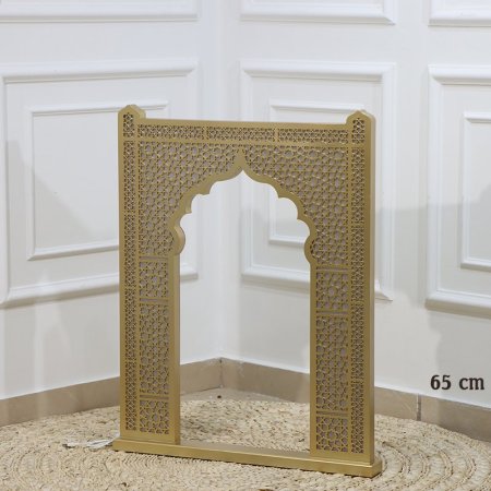 محراب خشب مضيء 65سم مزخرف اضاءة شحن EL43/14 =رم3