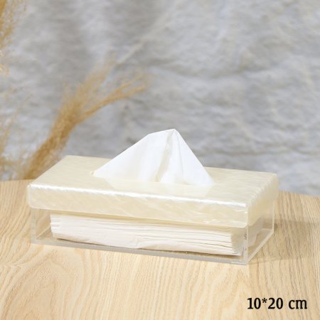 بكيت محارم مستطيل 20*10سم بلاستك وجه ريزن بيج EL37/4 =ط58