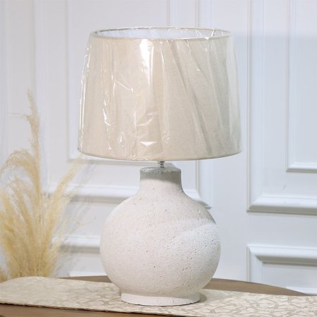 سهارة شكل جرة قاعدة جبص ابيض شيد ابيض EL34/3-B =ط58