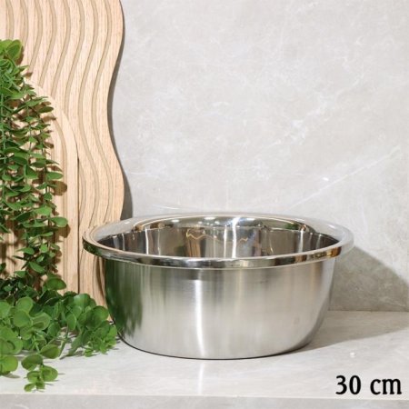 جاط مدور 30سم ستانلس ستيل ثقيل EL22/5 =ط57