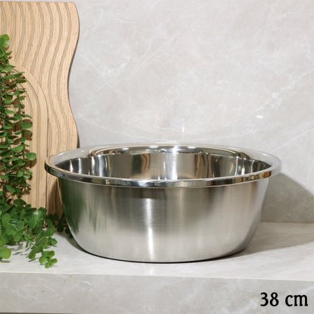 جاط مدور 38سم ستانلس ستيل ثقيل EL22/8 =ط57