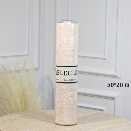 رول مشمع قصير 50*20 متر بيج مخرم مثلثات EL77/13 =رم3