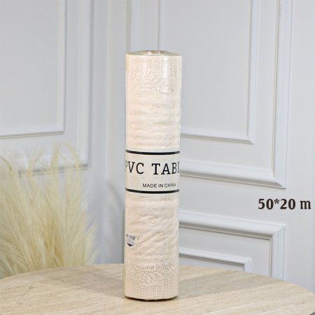 رول مشمع قصير 50*20 متر بيج مخرم سبلة ورد EL77/15 =رم3