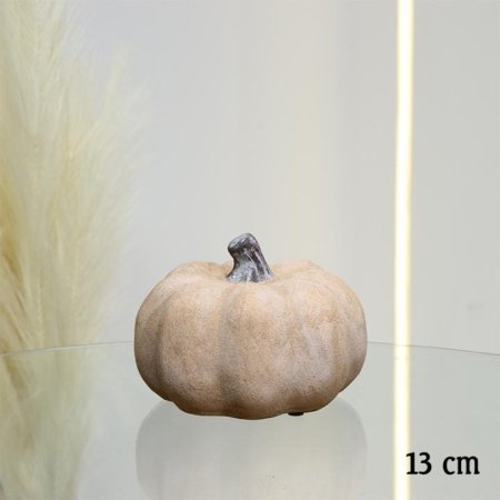 تحفة جبص مدور 13سم شكل يقطين ملون EL10/9 =ط56