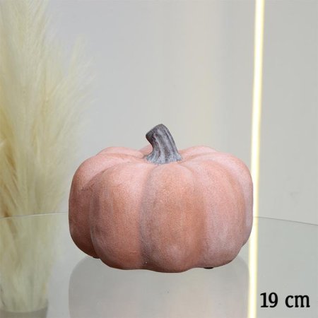 تحفة جبص مدور 19سم شكل يقطين ملون EL10/10 =ط56