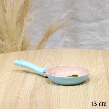 مقلى جرانيت ثومة 13سم ازرق يد عظم EL20/3 =ط58