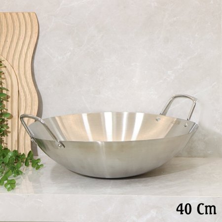 صاجية  مدور 40سم ستانلس ستيل بيدين EL22/11 =ط57