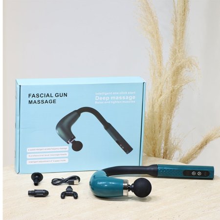 فرد مساج +4 رؤووس بلاستك شحن USB ملون يد طويل شاشة دجتال EL105/6 =ط57