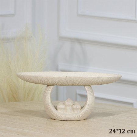 جاط شكل قارب 24*12سم جبص سكني فاتح قاعدة قبة EL17/1  =رم3