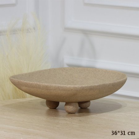 جاط مضلع 36*31سم جبص كابتشينو برجل EL17/18  =رم3