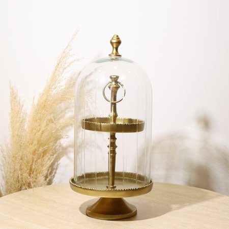 مضيفة 2 طبقة نحاس هندي 8239113 غطا زجاج قفص %ه10