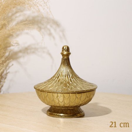 مضيفة مدور 21سم شكل مشرف8239132 نحاس هندي %ه10